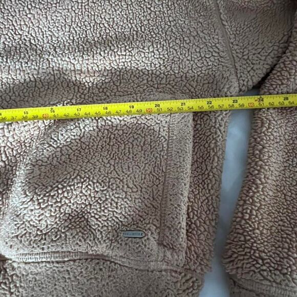 Hollister Women's Zip Up Reversible Sherpa Hoodie Jacket Size S - Picture 7 of 8